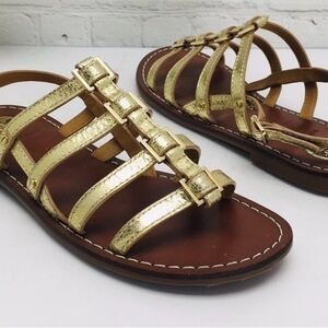 Tory Burch Metallic Gold Sandals